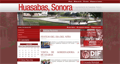 Desktop Screenshot of huasabas.gob.mx