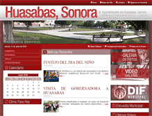 Tablet Screenshot of huasabas.gob.mx